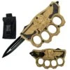 Biker USA Knuckle OTF Knife - Gold Handle 2 Biker USA Knuckle OTF Knife - Gold Handle -Knife Sales Store 143GB