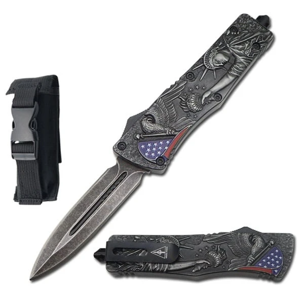 9" American Pride Liberty OTF Dual Action Knife 3 9" American Pride Liberty OTF Dual Action Knife