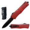 9" Red Matrix Out Of The Front OTF Automatic Knife 2 9" Red Matrix Out Of The Front OTF Automatic Knife -Knife Sales Store 204RD
