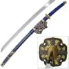 Blue Japanese Tachi Ceremonial Katana Samurai Sword Hand Forged -Knife Sales Store 2N3SI159841