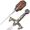 Knights Templar Sword With Wall Plaque 1 Knights Templar Sword With Wall Plaque -Knife Sales Store C94.1