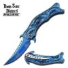 Dark Side Blades Dragon Spring Assisted Folding Knife - Blue Titanium 1 Dark Side Blades Dragon Spring Assisted Folding Knife - Blue Titanium -Knife Sales Store DSA019BL
