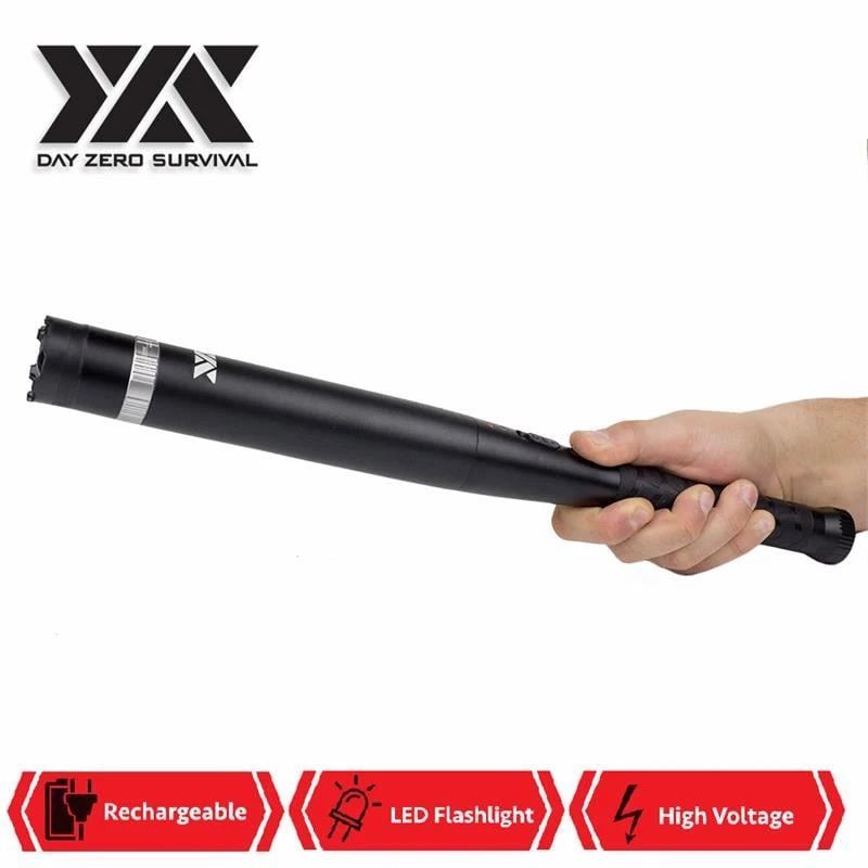 DZS Aluminum Stun Baton FlashLight BAT Stun Gun For Self Defense 3 DZS Aluminum Stun Baton FlashLight BAT Stun Gun For Self Defense