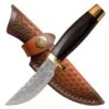 Elk Ridge 7.5" Wood Handle Fixed Blade Hunting Skinning Knife Damascus Steel 1 Elk Ridge 7.5" Wood Handle Fixed Blade Hunting Skinning Knife Damascus Steel -Knife Sales Store ER 050DM
