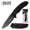 Elite Tactical Spring Assisted Knife 8.25 Inch Black Pocket Knife 1 Elite Tactical Spring Assisted Knife 8.25 Inch Black Pocket Knife -Knife Sales Store ET A1010