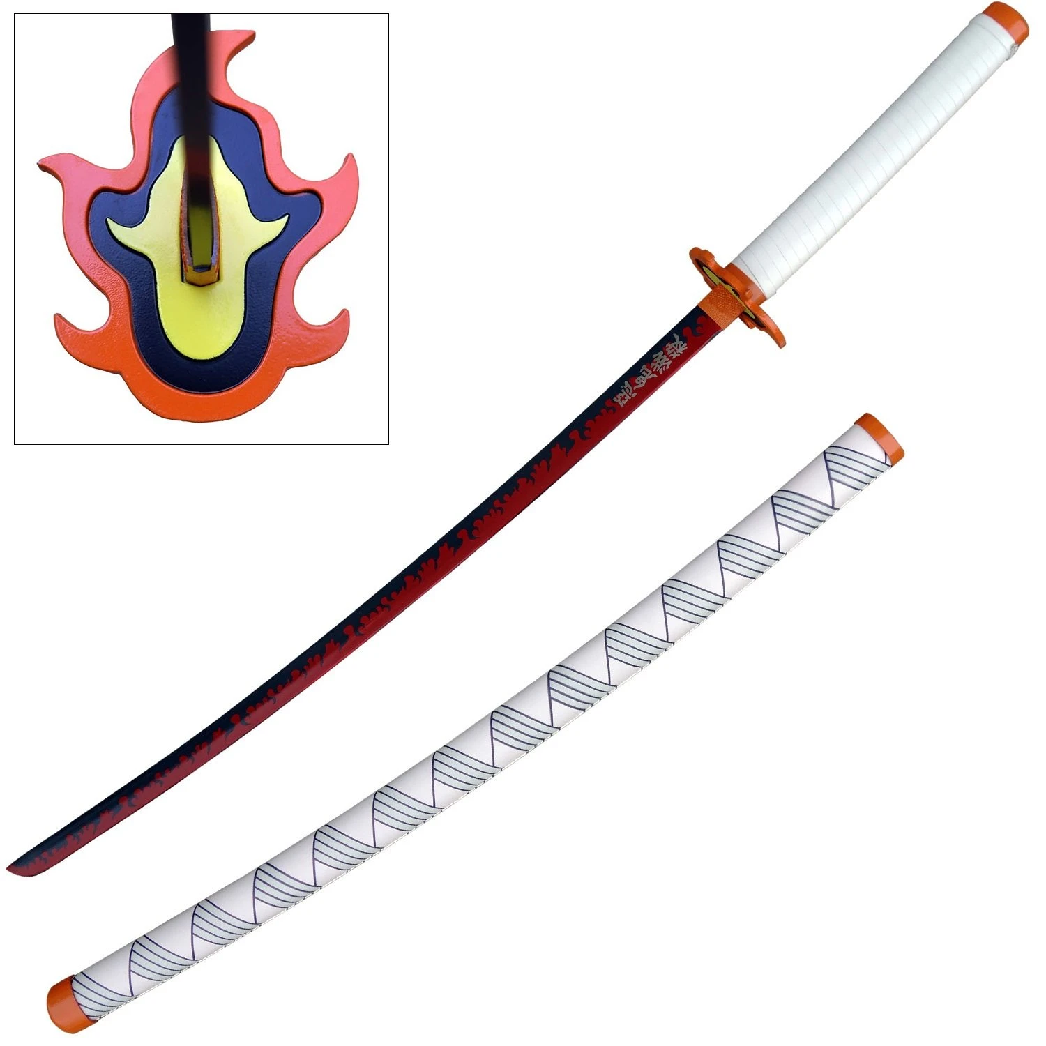 Kyojuro Rengoku Nichirin Sword Demon Killer Anime Samurai Katana 3 Kyojuro Rengoku Nichirin Sword Demon Killer Anime Samurai Katana