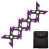 4 Pc Black/Purple Finish Four-Pointed X Throwing Ninja Stars Shuriken 1 4 Pc Black/Purple Finish Four-Pointed X Throwing Ninja Stars Shuriken -Knife Sales Store FL20706 6