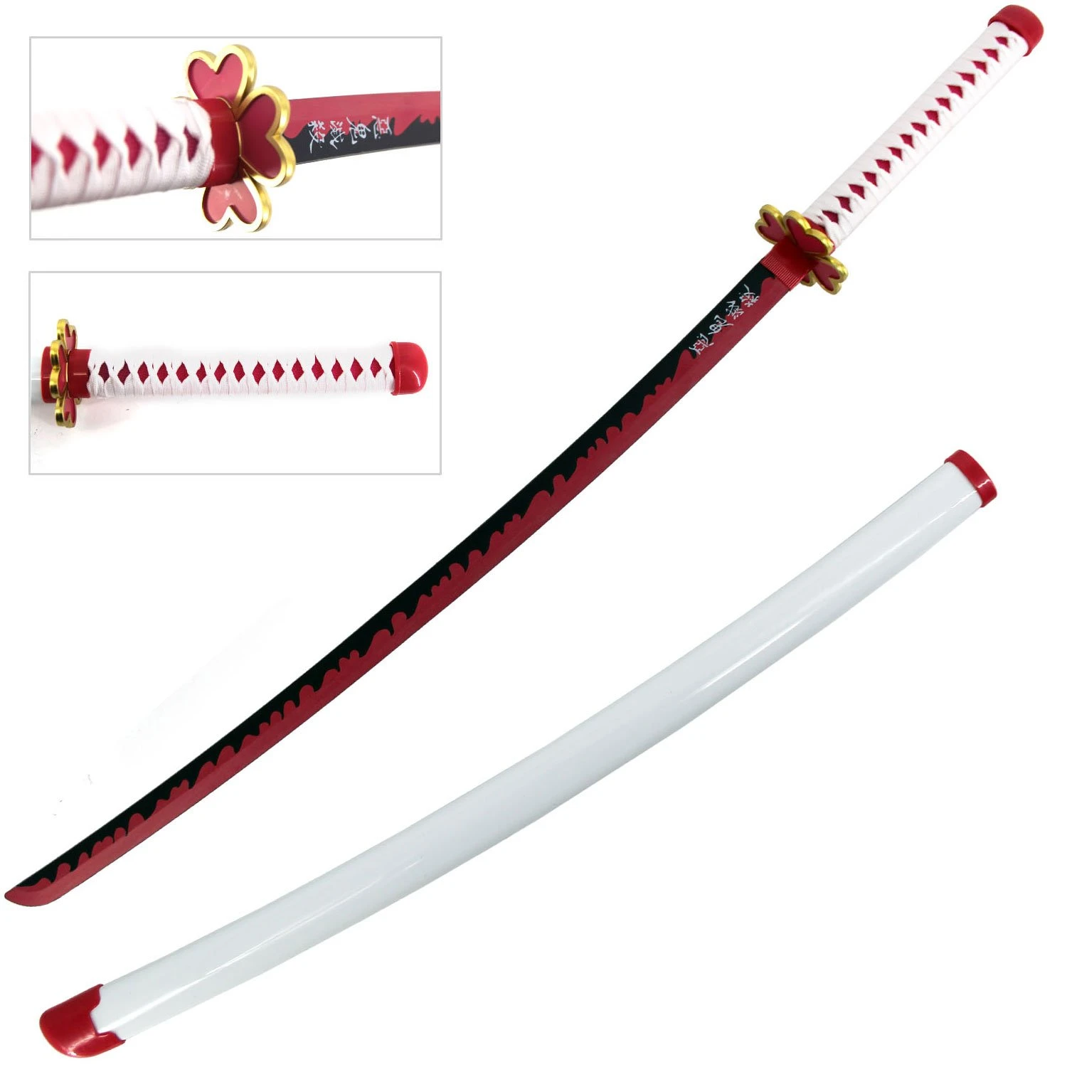 40" ABS Plastic Blade Mitsuri Kanroji Nichirin Katana Sword Demon Anime 3 40" ABS Plastic Blade Mitsuri Kanroji Nichirin Katana Sword Demon Anime