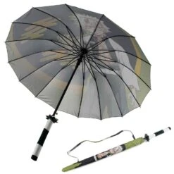 Shinazugawa Sanemi Anime Demon Slayer Cosplay Umbrella Automatic Folding