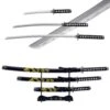 3pc Dragon Japanese Katana Samurai Sword Set Carbon Steel Blade Bushido Stand -Knife Sales Store FL22928 5 1
