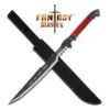 28 Inch Black Fantasy Sword With Red Cord Wrapped Handle -Knife Sales Store FM648