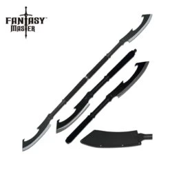 Fantasy Master 27.75 Inch Overall 2 In 1 Short Sword Black Handle