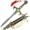 Knights Templar Dagger Short Sword Pheonix Partially Serrated Steel Blade 2 Knights Templar Dagger Short Sword Pheonix Partially Serrated Steel Blade -Knife Sales Store HK20391