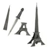 Eiffel Tower Design Fantasy Dagger Knife - Letter Opener -Knife Sales Store HK4001.1