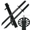 28 Inch Twin Black Blades Full Tang Ninja Sword Set -Knife Sales Store HK6183