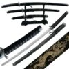 3 Piece Black Dragon Samurai Sword Set With Stand -Knife Sales Store JL021BDE4.1
