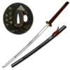 Hand Sharpened Carbon Steel Katana With Sword Red Scabbard -Knife Sales Store LU011.1