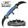 Fantasy Blue Dragon Design Two Bladed Spring Assist Folder Knife 1 Fantasy Blue Dragon Design Two Bladed Spring Assist Folder Knife -Knife Sales Store MCA004BL