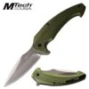 8 Inch Manual Pocket Knife Green Aluminum Handle 1 8 Inch Manual Pocket Knife Green Aluminum Handle -Knife Sales Store MT 1063GN