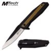 8 Inch Two Tone Manual Folding Pocket Knife Black Tan Handle -Knife Sales Store MT 1081TN