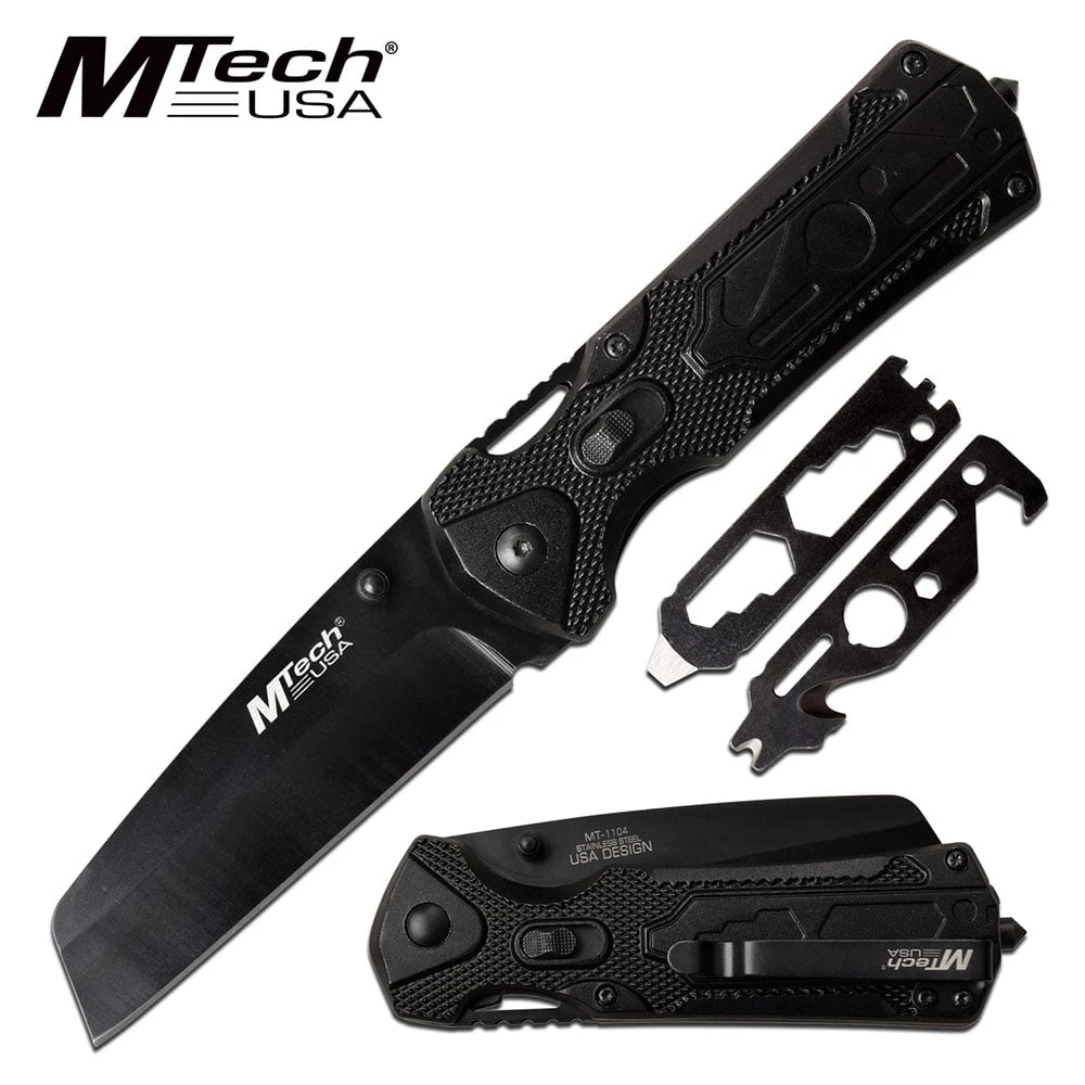Manual Folding Pocket Knife Hidden Multi Tools In Black Handle 3 Manual Folding Pocket Knife Hidden Multi Tools In Black Handle