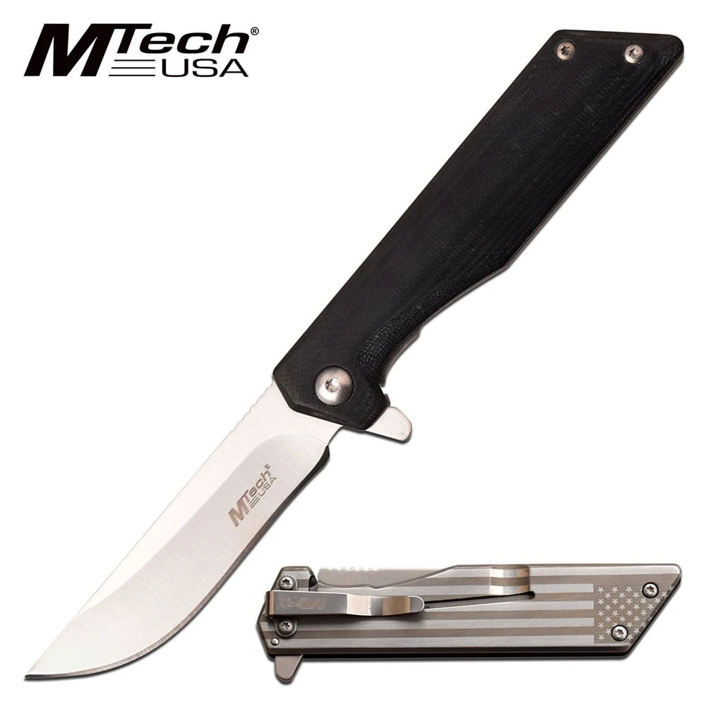 Mtech 7 Inch Manual Folding Pocket Knife USA Flag Handle 3 Mtech 7 Inch Manual Folding Pocket Knife USA Flag Handle