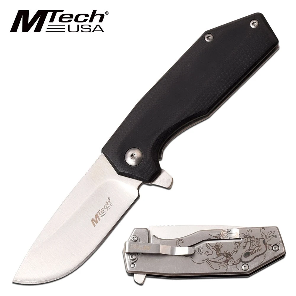 Mtech 6 Inch Manual Folding Pocket Knife Devil Handle 3 Mtech 6 Inch Manual Folding Pocket Knife Devil Handle