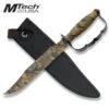 15" Overall Length Mtech Camo Fixed Blade Knuckle Handle Knife -Knife Sales Store MT2036CA