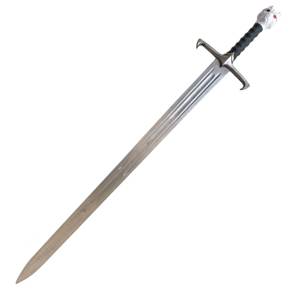 Fantasy White Wolf Sword With Wall Display Plaque 3 Fantasy White Wolf Sword With Wall Display Plaque