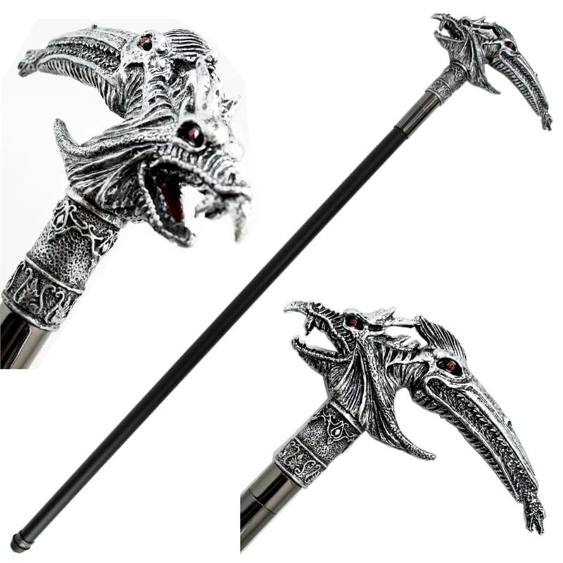 Dragon Fantasy Sword Gentleman's Cane With Removable Blade 3 Dragon Fantasy Sword Gentleman's Cane With Removable Blade
