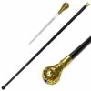 Golden Crown Jewel Knob Handle Walking Cane Sword 1 Golden Crown Jewel Knob Handle Walking Cane Sword -Knife Sales Store SI18409G 2