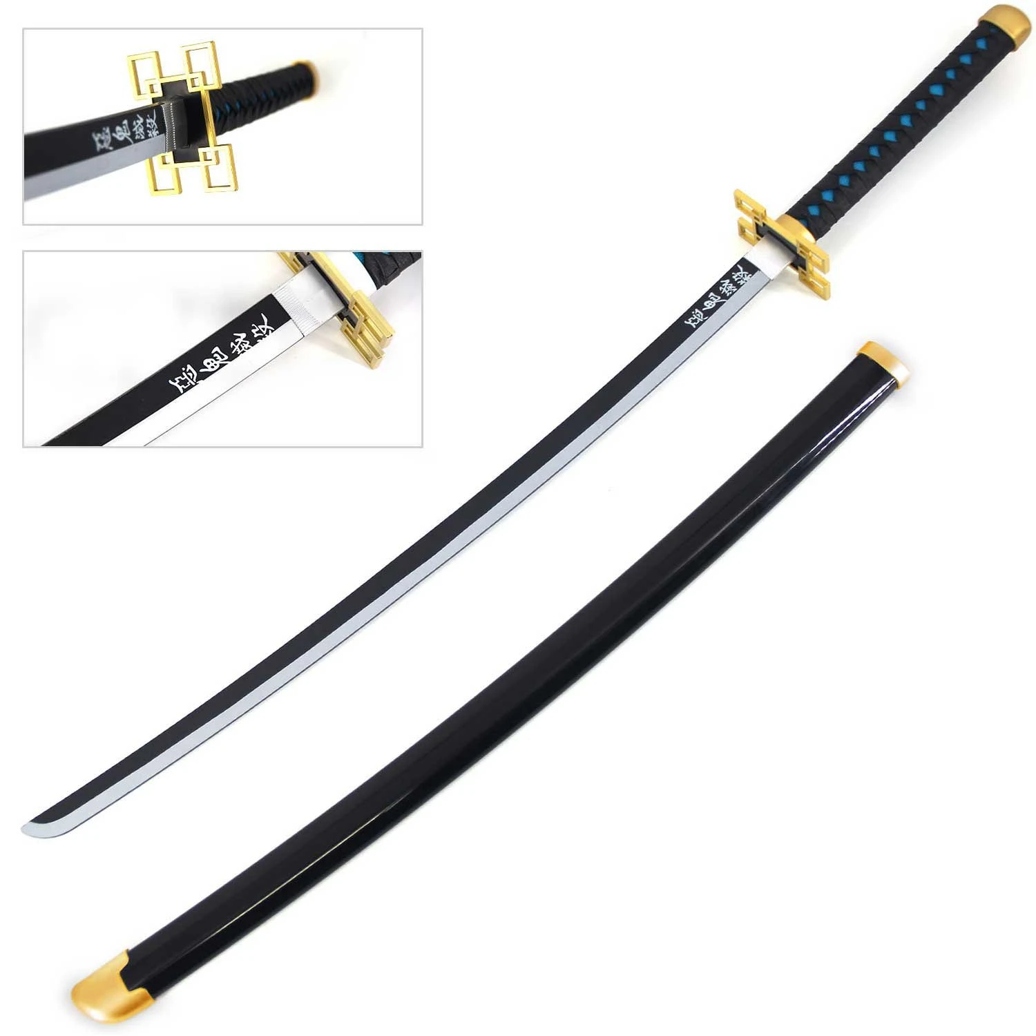 40" ABS Plastic Blade Tokito Muichiro Mist Hashira Nichirin Katana Sword Demon Anime 3 40" ABS Plastic Blade Tokito Muichiro Mist Hashira Nichirin Katana Sword Demon Anime