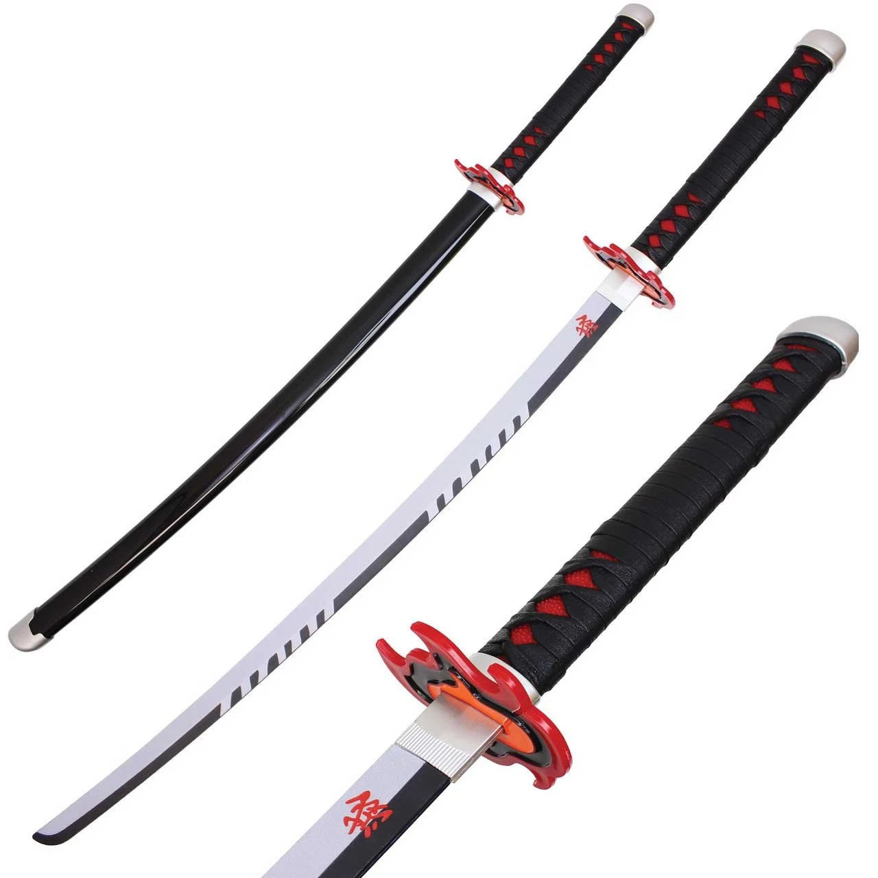 ABS Plastic Blade Kamado Tanjirou Katana Samurai Sword Demon Anime 3 ABS Plastic Blade Kamado Tanjirou Katana Samurai Sword Demon Anime
