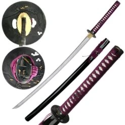 Samurai Carbon Steel Katana Includes Sword Bag