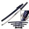 3 Piece Dragon Samurai Katana Sword Set - Blue And Black -Knife Sales Store SW68LBL4