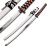 Dragon Samurai Katana Sword - Black And White Cord Wrapped Handle -Knife Sales Store SW68LWH