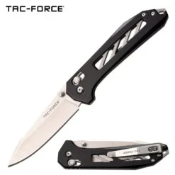 Tac Force Pocket Knife With Rapid Lock Manual Folding Knife Satin Blade