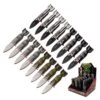 Bomber Design Spring Assisted Knife | 16 Pocket Knives In POP Box -Knife Sales Store TF 1039POP
