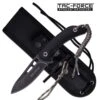 Tac Force Fixed Blade Outdoor Survival Knife Compass Fire Starter Lanyard 1 Tac Force Fixed Blade Outdoor Survival Knife Compass Fire Starter Lanyard -Knife Sales Store TF200949BK